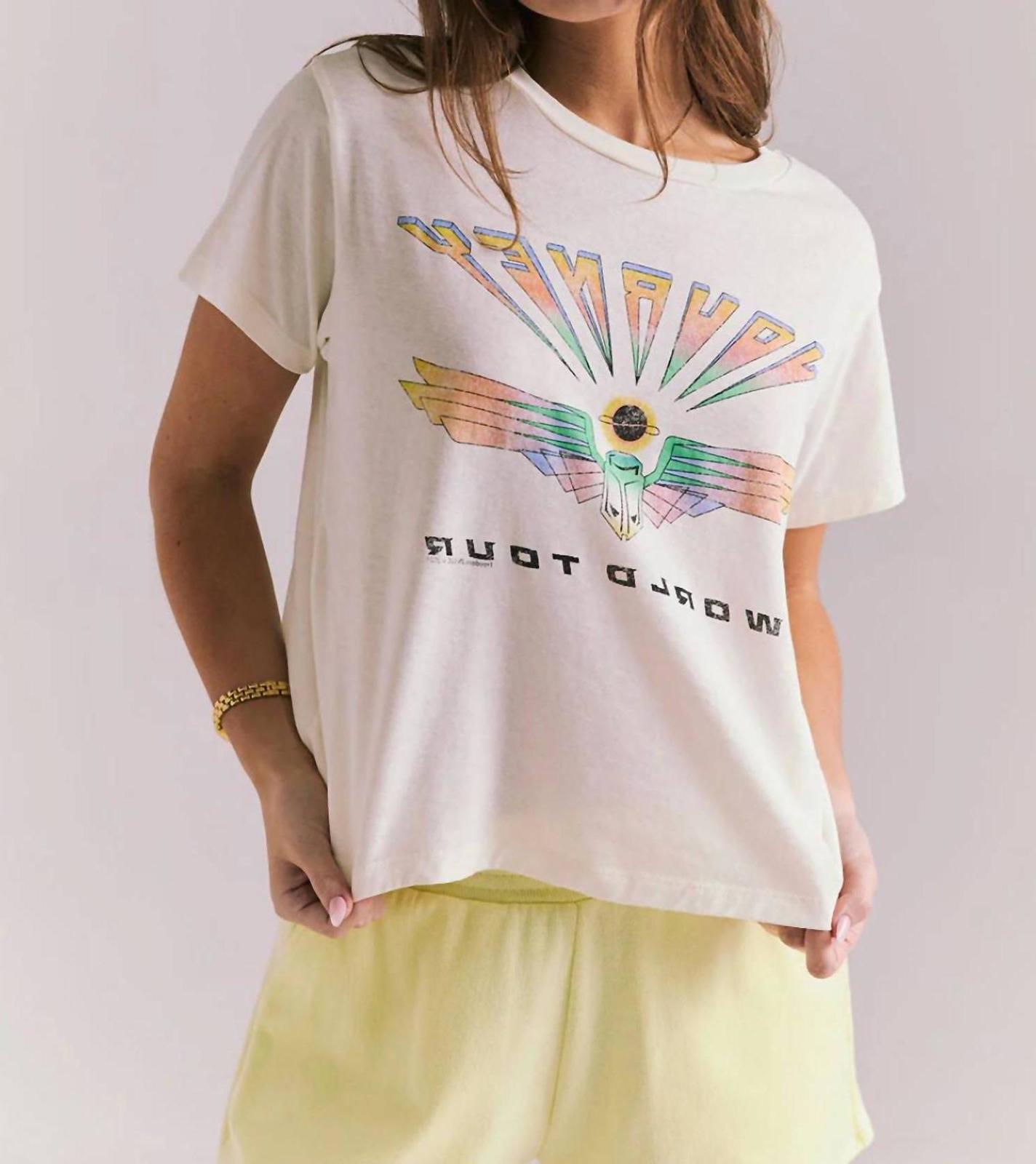 Chaser Journey World Tour Graphic Tee Starry White - $52.00