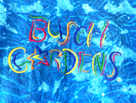 Vintage Busch Gardens T Shirt Tie Dye Mens MEDIUM Embroidered Rainbow Bl... - £20.53 GBP