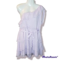 Showpo. DARLING I AM A DAYDREAM ONE SHOULDER RUFFLE MINI Sz 14 - £52.10 GBP