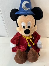 Vintage 2001 Sorcerer Mickey Mouse Fantasia Walt Disney Plush 11" No Tags Clean - $8.59