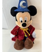 Vintage 2001 Sorcerer Mickey Mouse Fantasia Walt Disney Plush 11&quot; No Tag... - £6.80 GBP