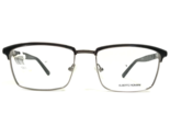Alberto Romani Eyeglasses Frames AR 9000 BK/SI Black Silver Square 52-17... - $55.88