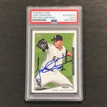 2014 Topps Gypsy Queen #315 Jose Quintana Signed Card PSA Slabbed Auto White Sox - £40.08 GBP