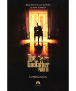 1990 THE GODFATHER PART III Al Pacino Movie POSTER 27x40 Original Single... - $49.99