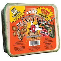 C&amp;S Peanut Treat Suet Cake, High Energy Wild Bird Food Year-Round Feedin... - $18.95