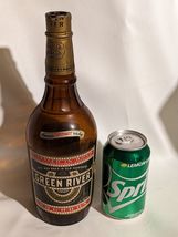 1940 Green River Whiskey Bottle in Bond 1 Qt 750 ml Amber Glass MD Stamp... - $360.18
