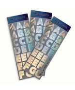 Royal Brites Self-Adhesive Alpha-Numeric Holographic Silver Foil Charact... - $452.78 MXN