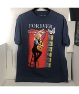 Dolly Parton T Shirt Men&#39;s Blue Shirt Forever Dolly Size Large Authentic... - £11.87 GBP