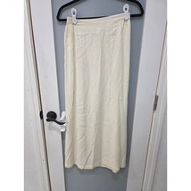 Via Vai by Pollero Cream Midi Skirt Elastic Waist Size S Minimalist - $520.80 MXN