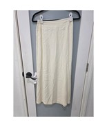Via Vai by Pollero Cream Midi Skirt Elastic Waist Size S Minimalist - $520.80 MXN