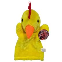Cute Yellow Chicken Hand Puppet Plush Stuffed Animal Toy Kids Vintage Ha... - $15.84