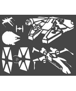 1 PCS 8x10 inch Custom Cut Stencil, (PF-78) Star Wars Crafts, Arts, Scra... - $20.02 CAD