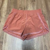 Yogasmoga Womens Athletic Burnt Orange Running Shorts Mesh Detail Size XL - £14.27 GBP