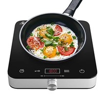 Induction Cooktop Burner, 1800W Single Burner Induction Cooktop, 10 Temp... - £77.44 GBP