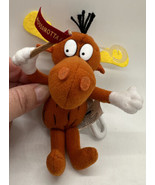 Stuffins Rocky &amp; Bullwinkle &amp; Friends Bullwinkle Moose Plush Keychain - €12,97 EUR