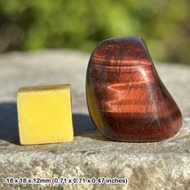 Red Tiger Eye / Ox Eye Tumblestone for Vitality and Motivation - $13.26