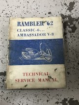 1962 AMC Rambler Classico Ambassador V-8 Servizio Negozio Riparazione Manual OEM - £21.41 GBP