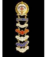 Vtg Little System Cross &amp; Crown Immanuel Sunday School Attendance Pin 1-... - $48.86 CAD
