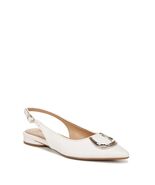 Naturalizer Womens Bixby Pointed Toe Slingback Flat Warm White Size 7.5 M - $458.65 MXN