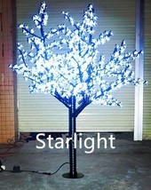 Outdoor LED Christmas Light Cherry Blossom Tree Holiday Decor 864 LEDs 6ft White - £324.50 GBP