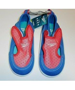 Speedo Kids Baby Unisex Blue Red Surfwalker Beach Pool Water 7/8 Shoes H... - £15.49 GBP