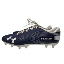 Under Armour Nitro Low MC Mens Football Cleats Navy White Logo Athletic Shoes 13 - $26.72