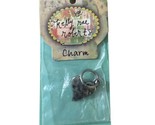 Kelly Rae Roberts Pewter Heart Charm 10mm nip Jewelry Demdaco NIP NWT - $6.84