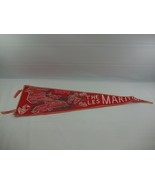 The Les Maritimes Red 29&quot; Vintage Pennant - $9.99