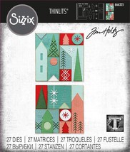 Sizzix Thinlits Dies By Tim Holtz 27/Pkg-Holiday Blocks 666335 - £22.09 GBP