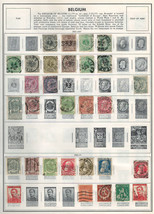 BELGIUM 1865-1929 Very Fine Used Stamps Hinged on List: 2 Sides - £6.94 GBP
