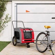  Pet Bike Trailer Red and grey Oxford fabric, iron, PVC Small - $2,821.57 MXN