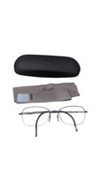 Silhouette Eyeglasses 4337 40 6055 Blue Half Rim Metal Frame Austria 52[]17 140 - £46.97 GBP