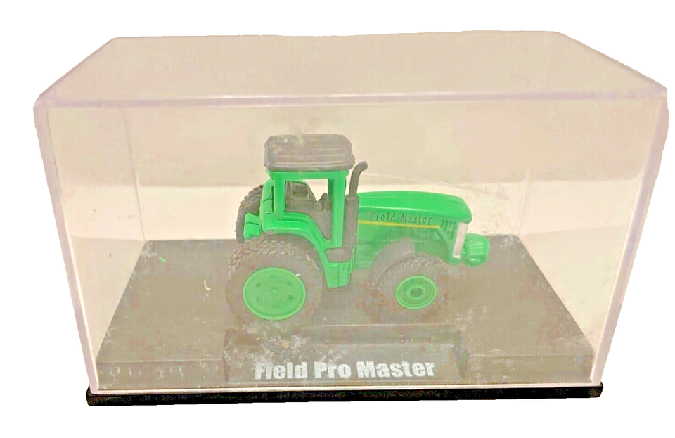 Toy Tractor Zone Mini Machines Field Pro Master Green In Case Pre Owned - $12.97