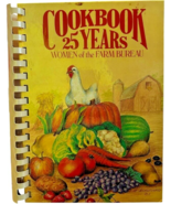 Cookbook 25 Years Women of the Farm Bureau - Plastic Comb Hardcover Cook... - $14.87