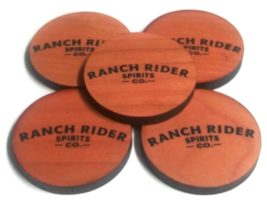 Ranch Rider Spirits Co Texas Promo Wooden Nickel Beer Token Lot (5 Tokens) NEW - £11.74 GBP