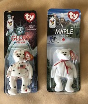 Beanie Babies McDonald House plush Glory (USA) &amp; Maple (Canada) The Bear... - $18.37
