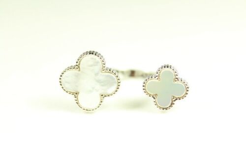 Silver Double Cluster Ring