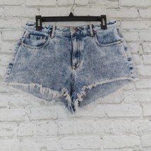 PacSun Shorts Womens 29 Blue Acid Wash High Rise Denim Cut Off Shortie Festival - $24.99