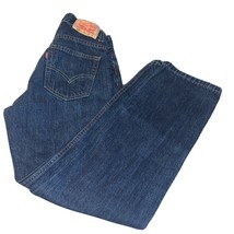 Boy&#39;s Size 14 Reg 27 X 27 505 Levi Strauss Levi&#39;s Denim Blue Jeans Straight Leg - £19.18 GBP