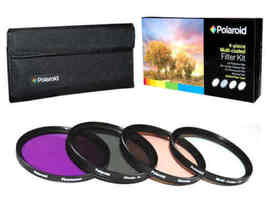 Polaroid Optics 58mm Piece Filter Set UV CPL FLD WARMING 4 - £9.42 GBP