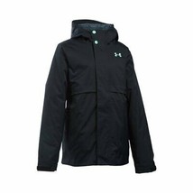 Under Armour Girls UA CGR Wayside 3-in-1 Coat Jacket Black/Teal M 1280638-001 - £78.65 GBP