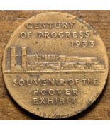 1933 Chicago Worlds Fair Hoover Electric Exhibit Coin Token Century of P... - $18.54