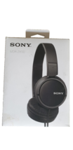 Sony MDR-ZX110 Stereo On-Ear Headphones Black Wired 3.5mm Jack Swivel Fo... - $13.99