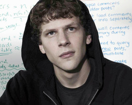 Jesse Eisenberg The Social Network 16x20 Canvas Giclee Portrait In Hoodie - £54.05 GBP