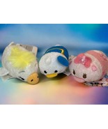 Lot Of 3 New Disney Donald BlueDaisy Duck Pink Bows Tsum Tsum Plush Mini... - $35.31 CAD