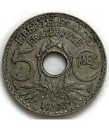 1935 France 5 Centimes Paris Mint - £4.67 GBP