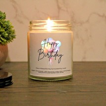 Happy Birthday Custom Candle | Personalized Happy Birthday Candle | Custom - £14.45 GBP