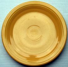 signed Vintage Yellow Fiestaware 7 inch salad plate wet foot sager pin - £4.66 GBP