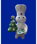 VTG 1998 Pillsbury Doughboy Cookies And Tree Christmas Ornament Glitter ... - £11.92 GBP