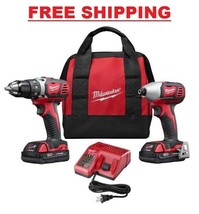 M18 Cordless Compact Drill Impact Driver Combo Tool Kit w/ 2 18 Volt Lit... - £307.46 GBP